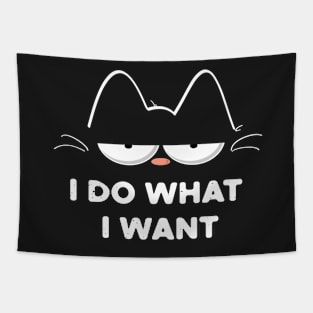 I Do What I Want Cat Tapestry