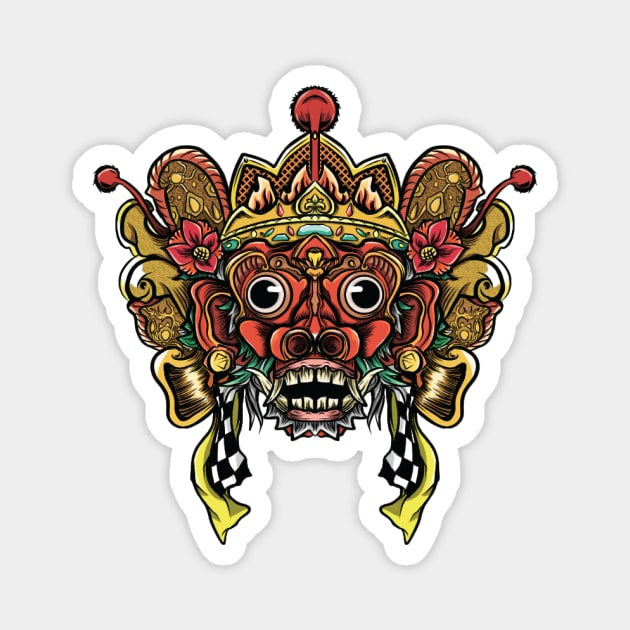 Barong Bali Magnet by ijoneon