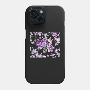 purple flowers pattern Phone Case