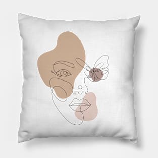 hidden woman Pillow