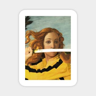 Venus by Sandro Botticelli and Beatrix Kiddo from Kill Bill (vertical) Magnet