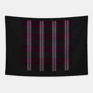 Gothic Aesthetic Daviana 2 Hand Drawn Textured Plaid Pattern Tapestry