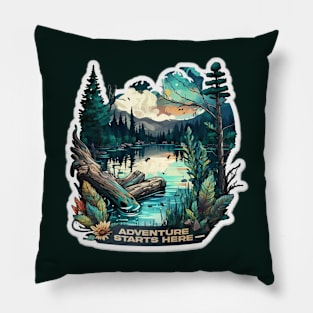 Outlands - Adventure Starts Here Pillow