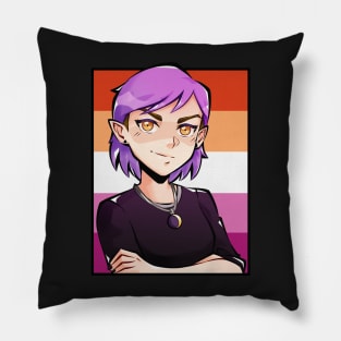 Amity Blight lesbian flag Pillow