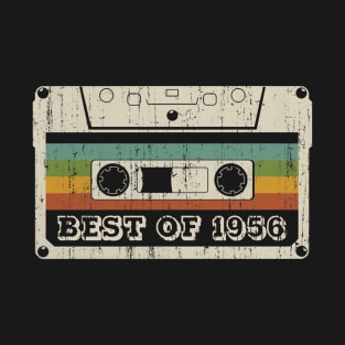 Best of 1956 Vintage Retro Cassette 64th Birthday T-Shirt