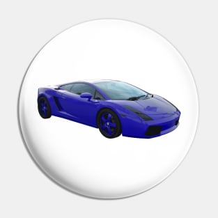 Lamborghini - Blue - Exotic Cars Pin