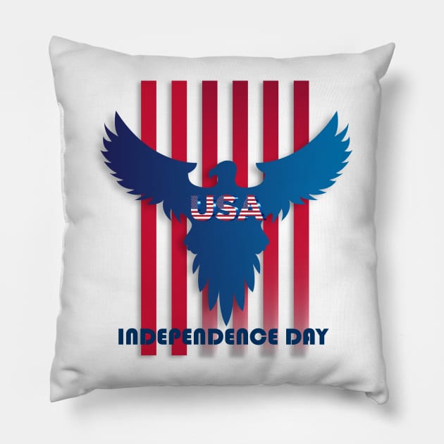 independence day Pillow by The Pharaohs