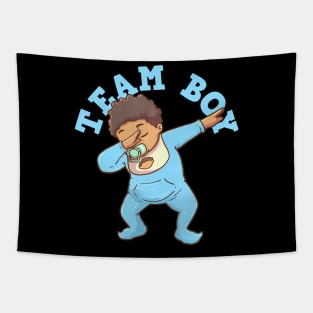 Gender Reveal Team Boy Tapestry