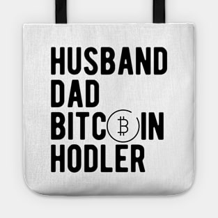 Husband Dad Bitcoin Hodler Tote