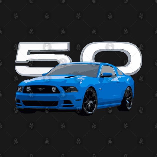 GT Mustang Grabber Blue 5.0 V8 Classic by cowtown_cowboy