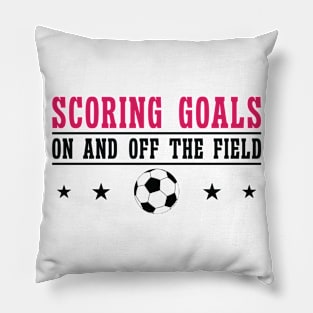 International Women's Day Soccer Woman Power Goal Pillow