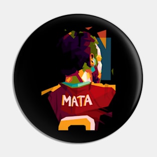 Juan Mata In Pop Art Pin