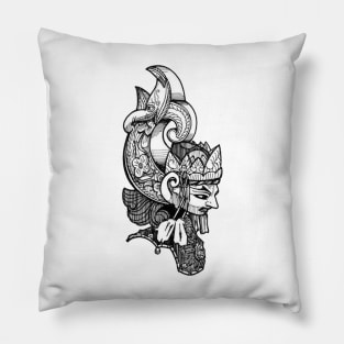 Wayang Golek (Indonesian Wooden Puppet) Pillow