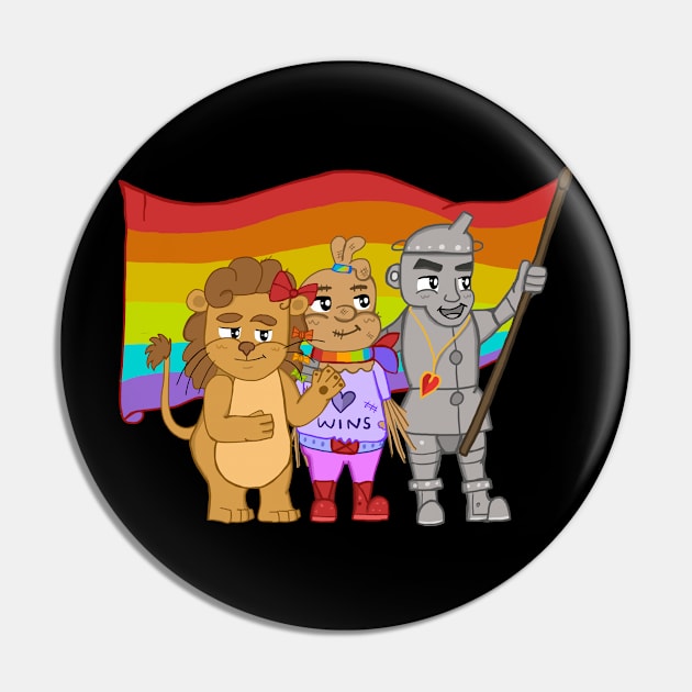 Friends of Dorothy Pin by memeowgifts