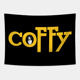 Pam Grier - Coffy Logo - Blaxploitation - 1970s Tapestry