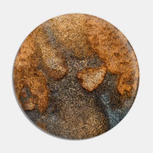 Burnt Orange Rustic Stone Texture Pin