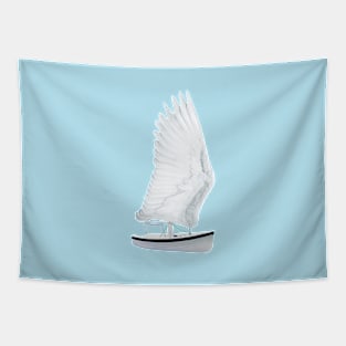 Wing boat Tapestry