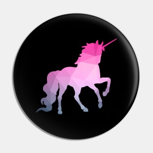 Abstract Unicorn Pink Pin