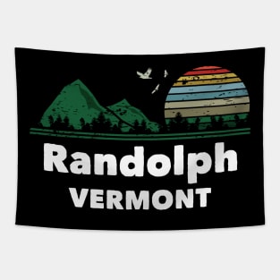 Mountain Sunset Flying Birds Outdoor Randolph Vermont Tapestry