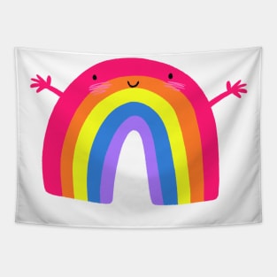 Cute Rainbow Hug Tapestry