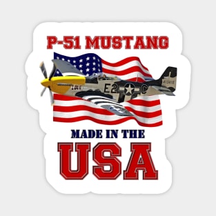 P-51 Mustang Made in the USA Magnet