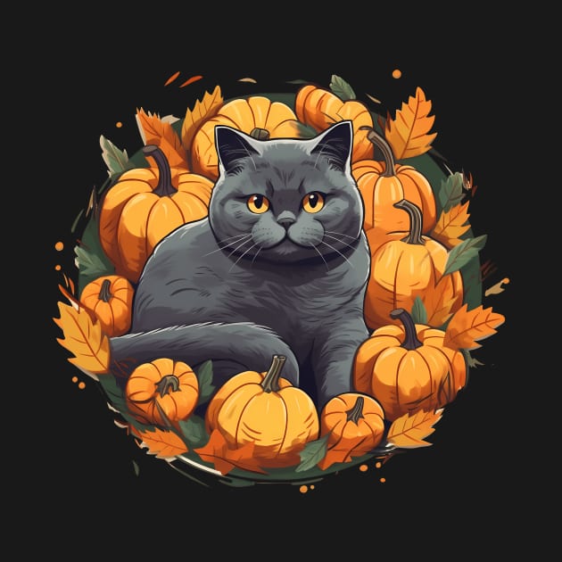 British Shorthair Cat Halloween, Cat Lover by dukito