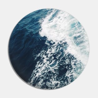 Deep Blue - Ocean Waves Pin