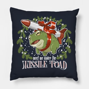 Meet me under the Missile Toad Pillow