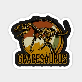 Gracesaurus Grace Dinosaur T-Rex Magnet