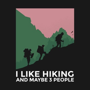 I Like Hiking And Maybe 3 People T-Shirt