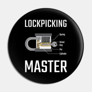 lockpicker Master in Lockpicking Shirt Pin