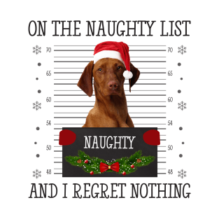 On The Naughty List, And I Regret Nothing T-Shirt