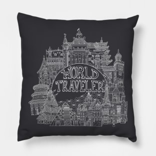 World Traveler T-Shirt Pillow