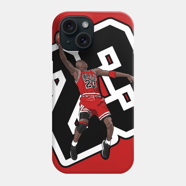 Flying Jordan 23 Phone Case by HSDESIGNS