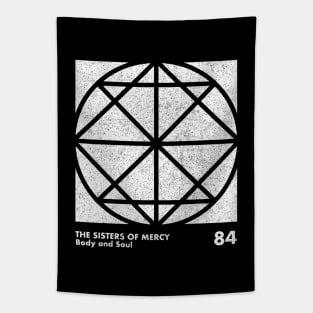 Sisters Of Mercy / Body & Soul / Minimal Graphic Design Tribute Tapestry