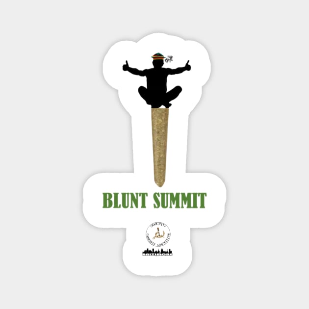 Blunt Summit Magnet by Crab City Cannabis Concession