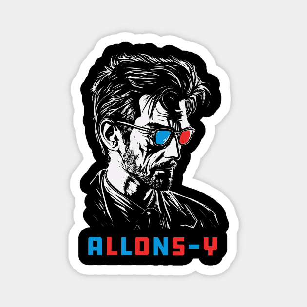 Allons-y Magnet by DesignedbyWizards