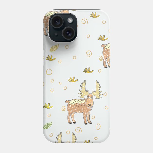 Moose Phone Case by Kristina Stellar Scandinavian Land