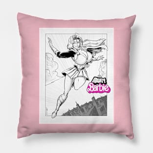 The Mighty Barbie Pillow