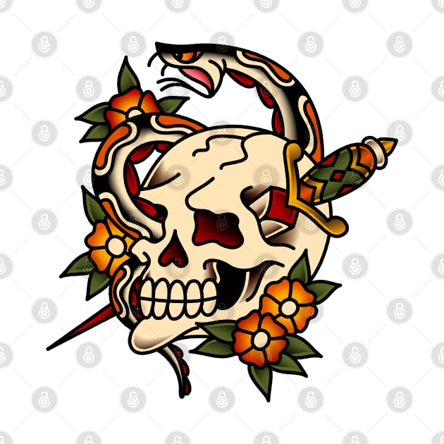 Cycle of Life Skull by OldSalt