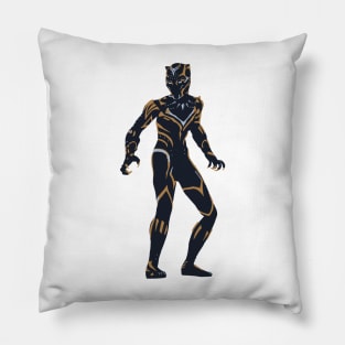 Black cat girl Pillow