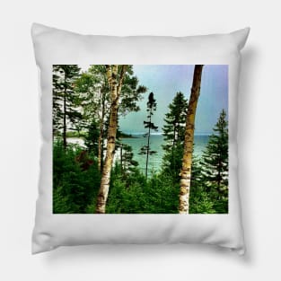 where the trees meet the sea Pillow