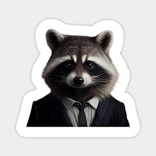 racoon in a suite Magnet