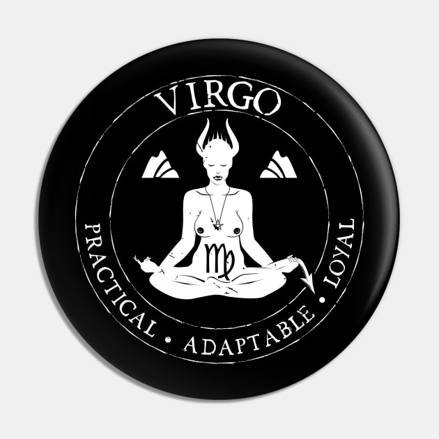 Virgo Zodiac Birthday Star Sign Zodiac Gift Pin by atomguy