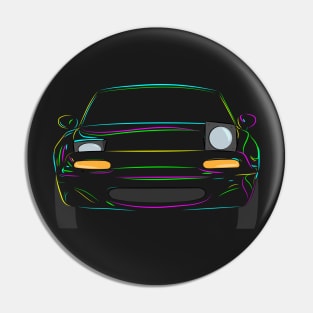 Neon Miata Pin