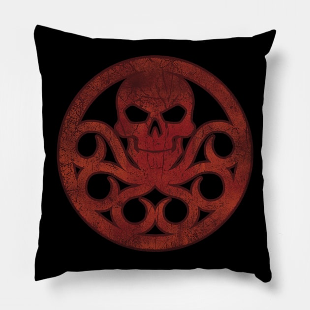 Hydra Red Pillow by MunkeeWear