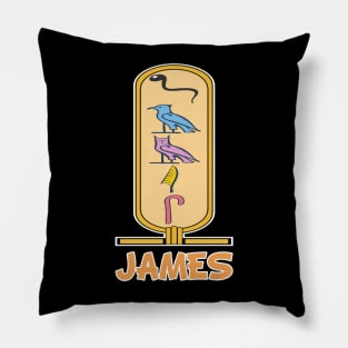 JAMES-American names in hieroglyphic letters-James, name in a Pharaonic Khartouch-Hieroglyphic pharaonic names Pillow