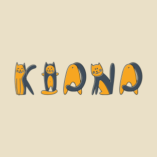 Kiana | Girl Name | Cat Lover | Cat Illustration T-Shirt