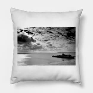 Bournemouth Pier And Beach Dorset England Pillow