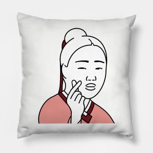 Korean Heart - eunuch version Pillow